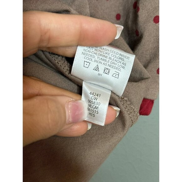 Hanna Andersson Girls5 / 110 cm Cranberry Set Dot LS Dress - Picture 11 of 11